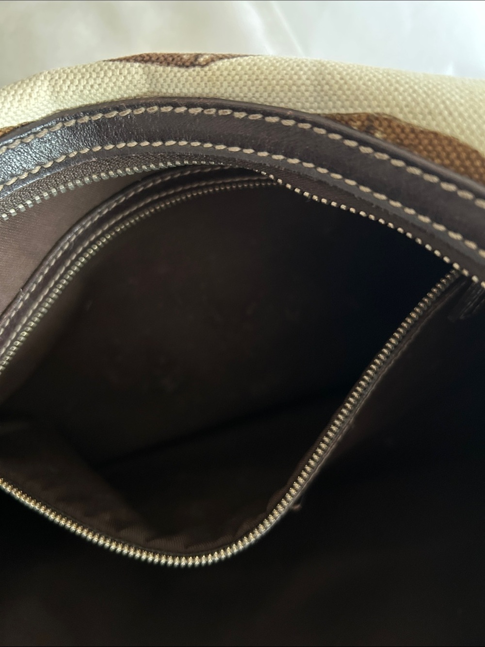 Gucci Bamboo Horsebit Canvas Shoulder Bag with Bamboo Accent - Picture 14 of 16